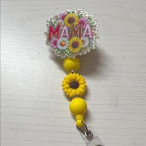 Yellow Sunflower Mama Badge Reel